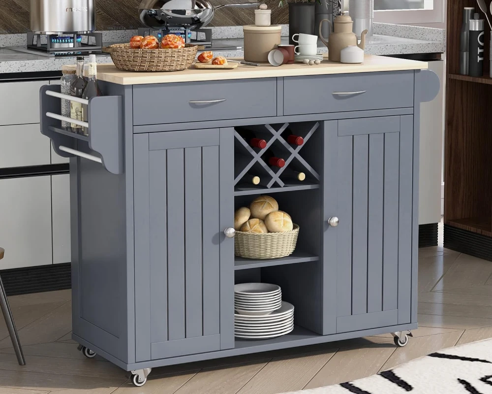 rolling small kitchen island