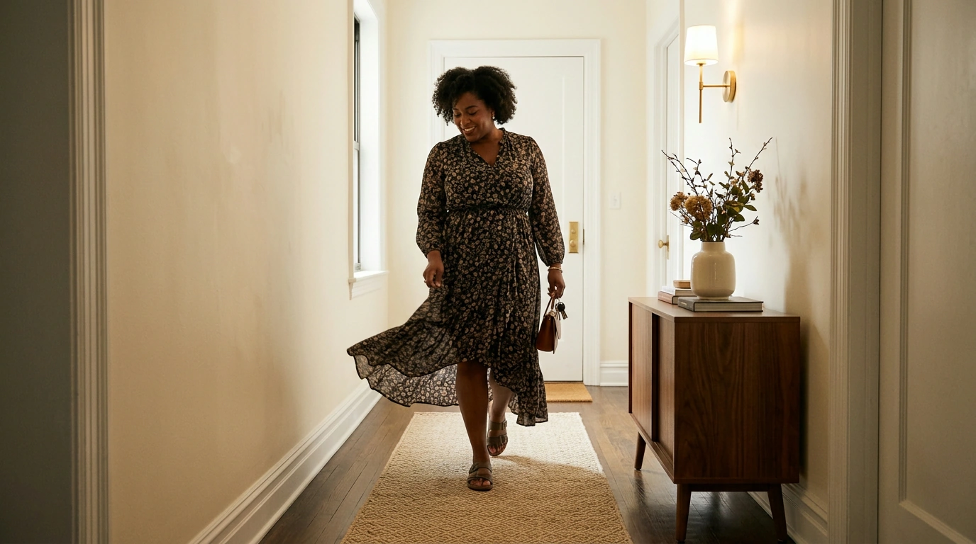 Plus-Size Long-Sleeve Maxi Dress: Styling & Fit Tips
