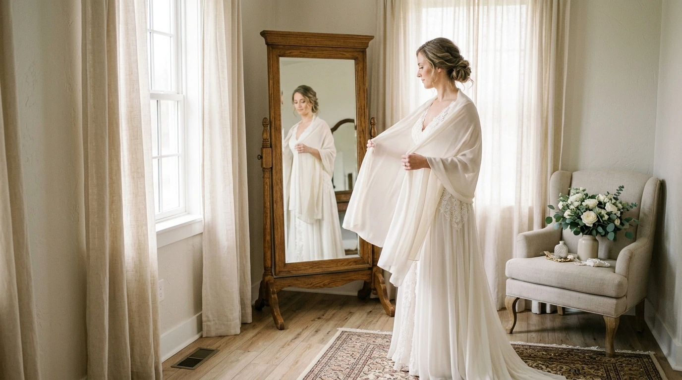 How to Cover Shoulders in a Wedding Dress: Layer Ideas