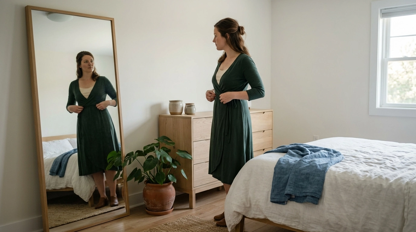 How to Wear a Deep Neck Dress Without Showing Cleavage