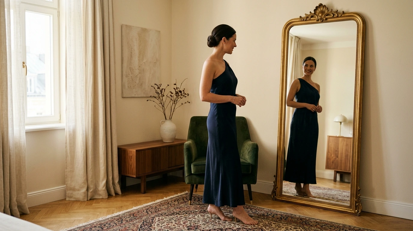 One-Shoulder Dress Updos That Show Off the Neckline