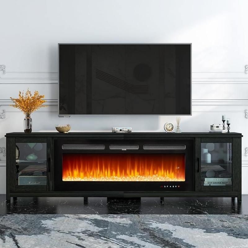 Black Fireplace TV Stand: A Cozy Living Room Focal Point
